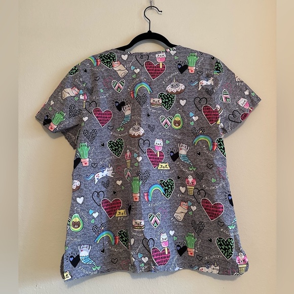 Dickies Cat Scrub Top, Like New! - Picture 2 of 2